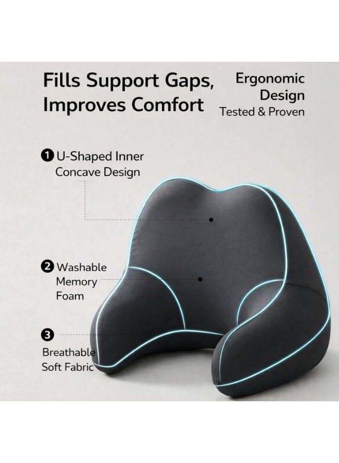Ergonomic Car Neck Pillow – U-Shaped Headrest with Memory Foam, Adjustable Strap, Breathable Fabric for Driving, Travel & Long Journeys - Image 4